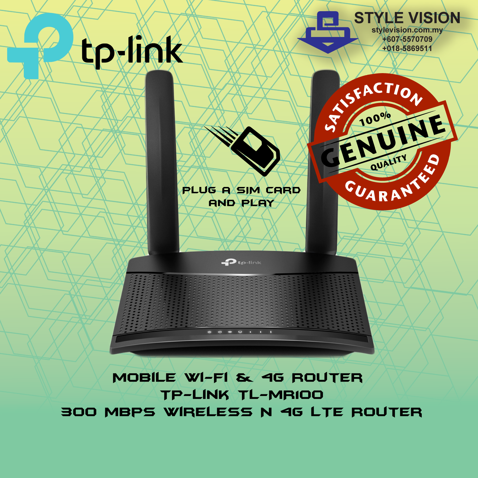 TP-Link TL-MR100 Modem routeur 4G WiFi