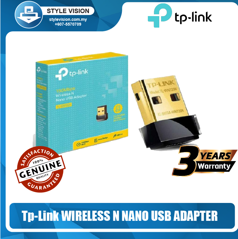 TP-LINK 150MBPS WIRELESS N NANO USB MODEM WIFI ADAPTER(TL-WN725N) – Style  Vision Computer Store