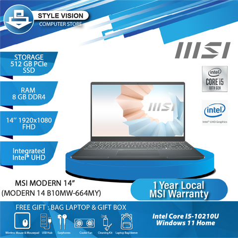 MSI MODERN 14 B10MW-664MY