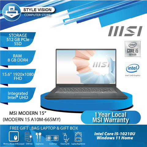 MSI MODERN 15 A10M-665MY