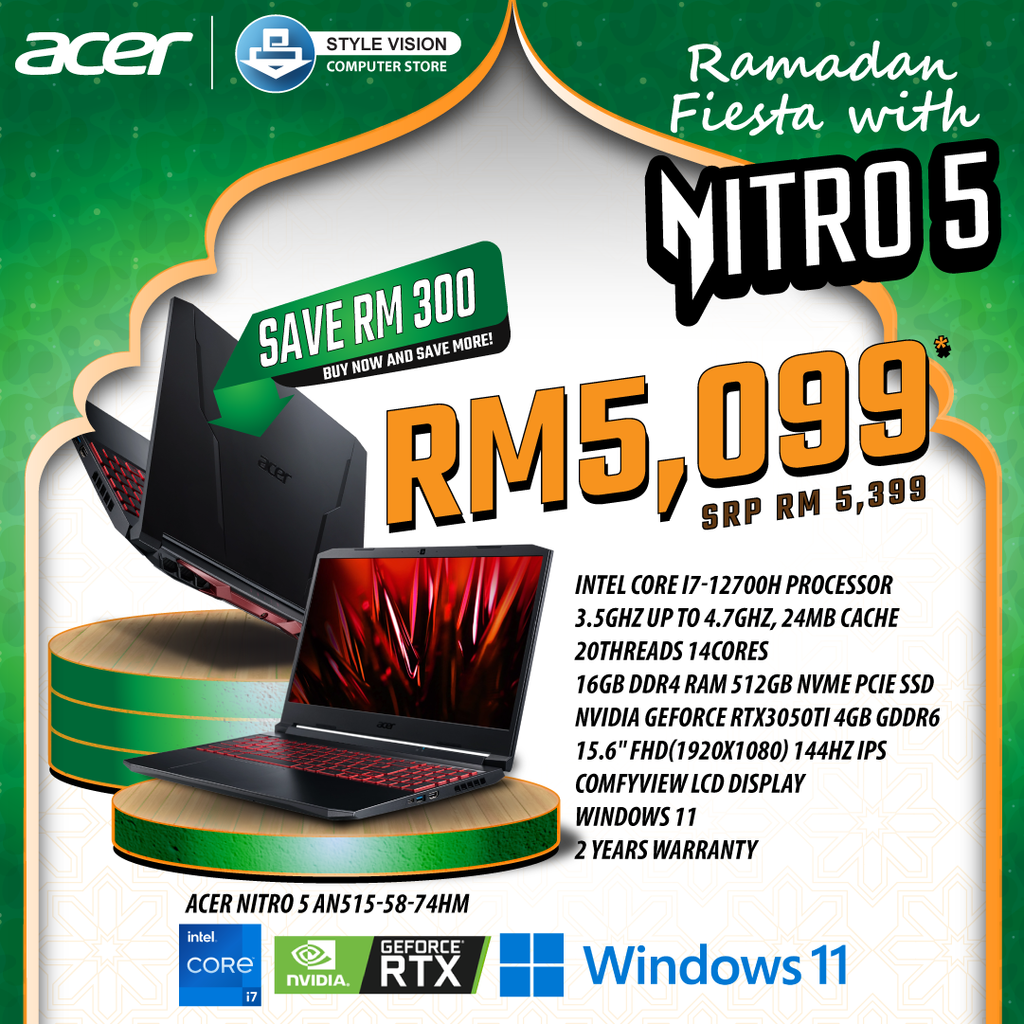 Acer Ramadan AN515-58-74HM