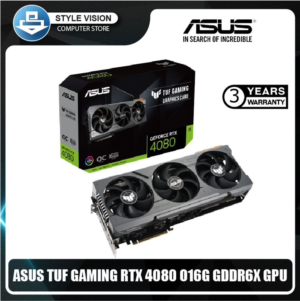 ASUS TUF GAMING GEFORCE RTX 4080 16GB OC GDDR6X GAMING GRAPHIC CARD