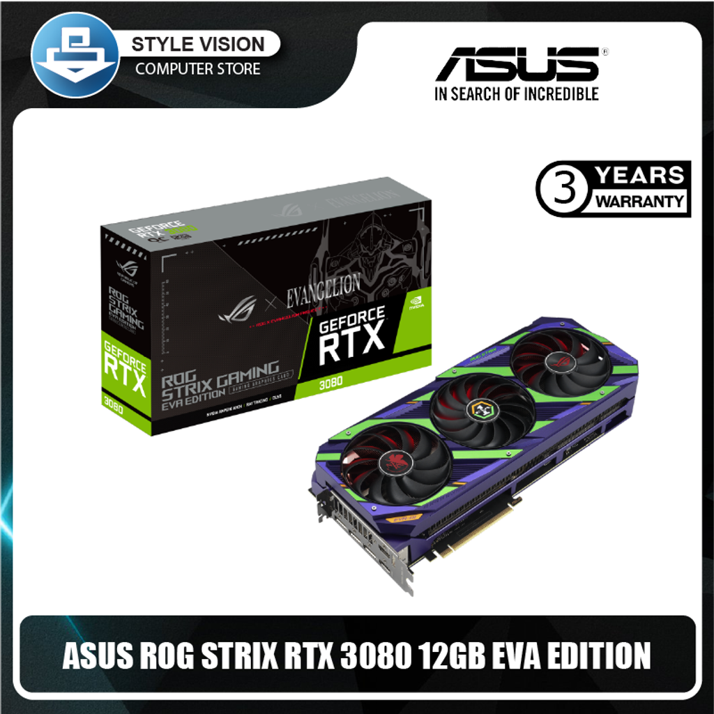 ASUS ROG STRIX RTX 3080 12GB GDDR6X GRAPHIC CARD EVA EDITION