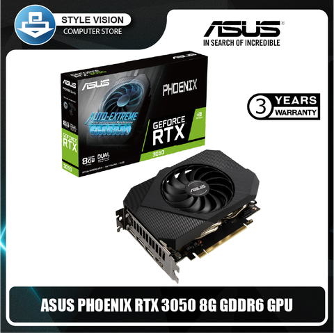 ASUS PHOENIX RTX 3050 8GB GDDR6 GRAPHIC CARD