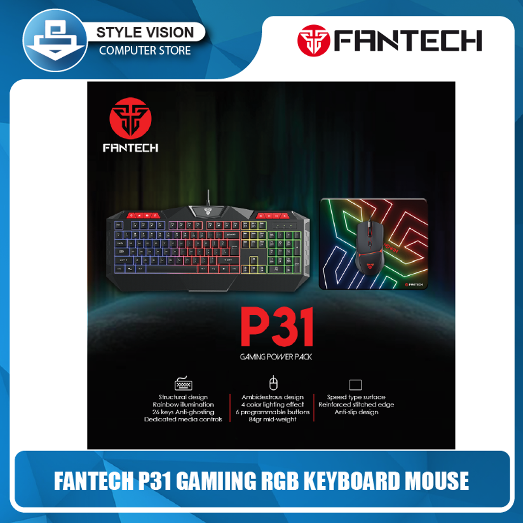 FANTECH (P31)-GAMING COMBO 3 IN 1