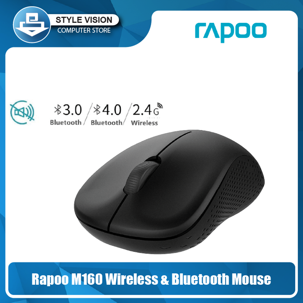 RAPOO M160 SILENT MULTI-MODE WIRELESS MOUSE-BLACK