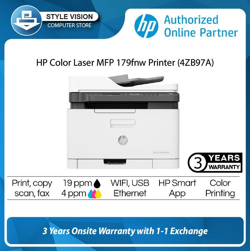 HP Color Laser MFP 179fnw Printer (4ZB97A) – Style Vision Computer Store