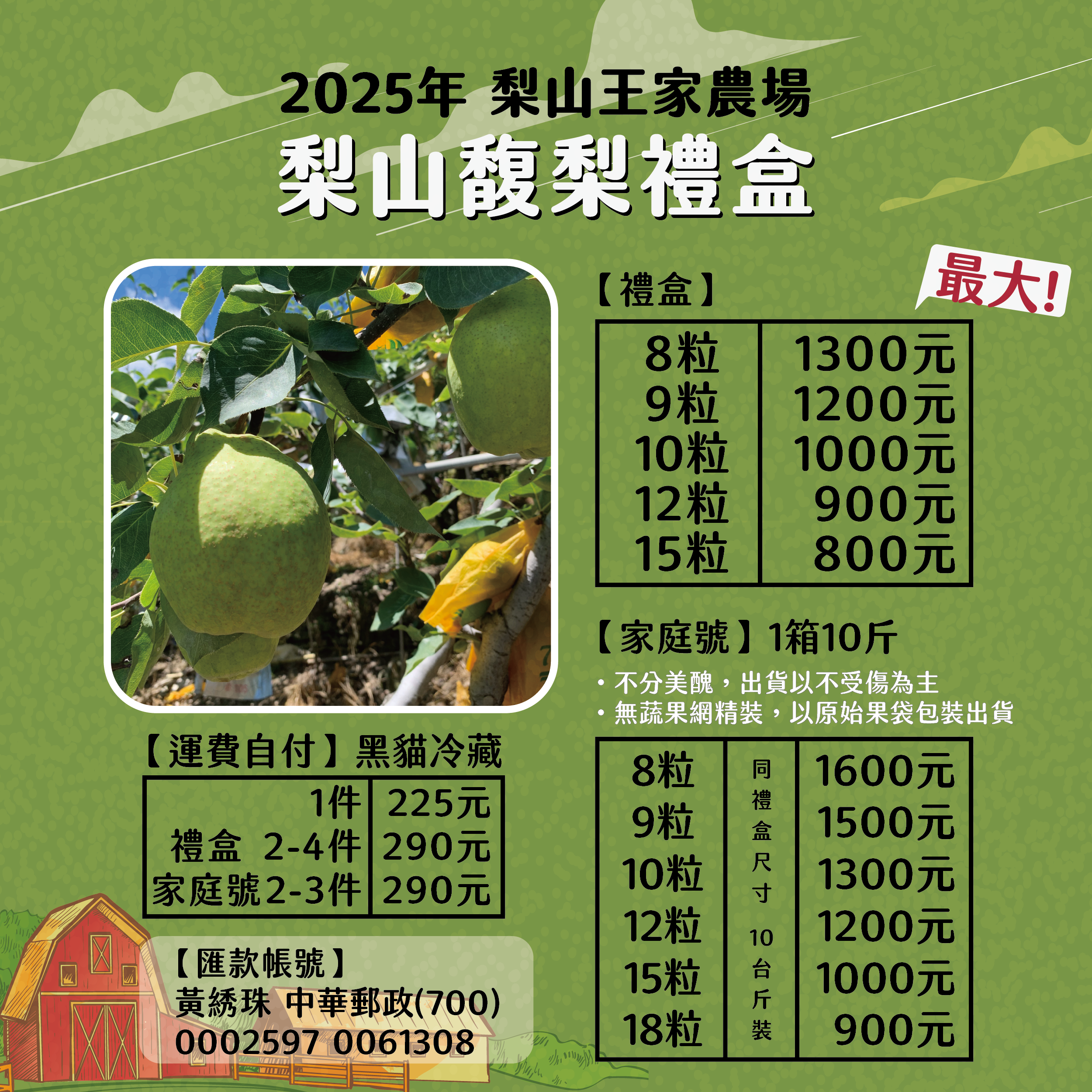 2025馥梨價格表-3