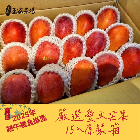 嚴選愛文芒果15入原裝箱