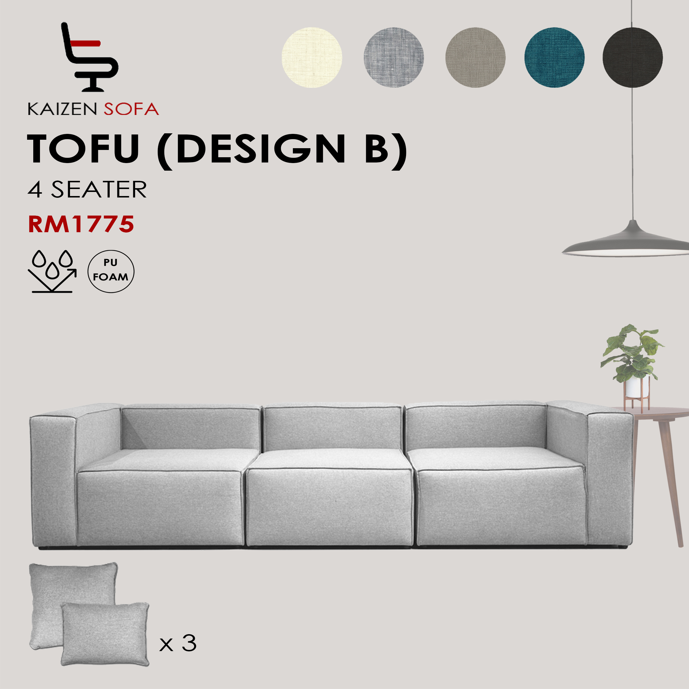 tofu 4 seater SHOPEE