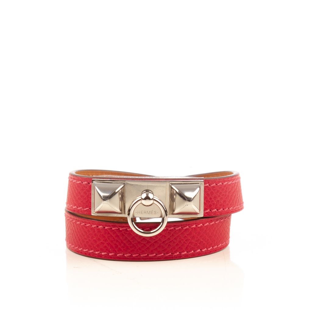Hermes red double rivale bracelet-1.jpg