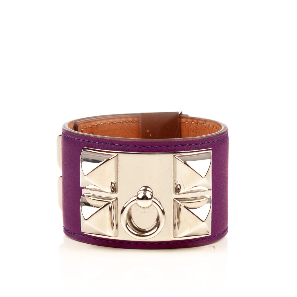 Hermes purple collier silver hw bracelet-1.jpg