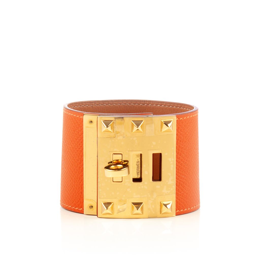 Hermes orange Kelly dog bracelet-1.jpg