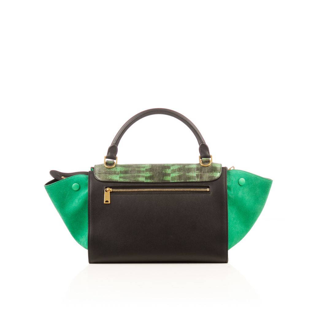 Celine green trapeze bag-2.jpg