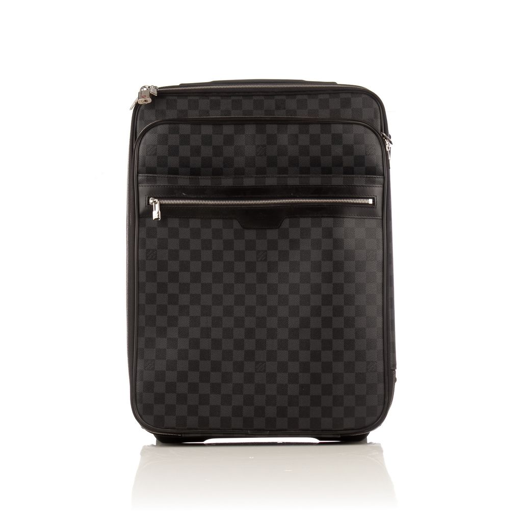 Black Louis Vuitton Damier Graphite Pegase Business Luggage 55 Travel –  Designer Revival