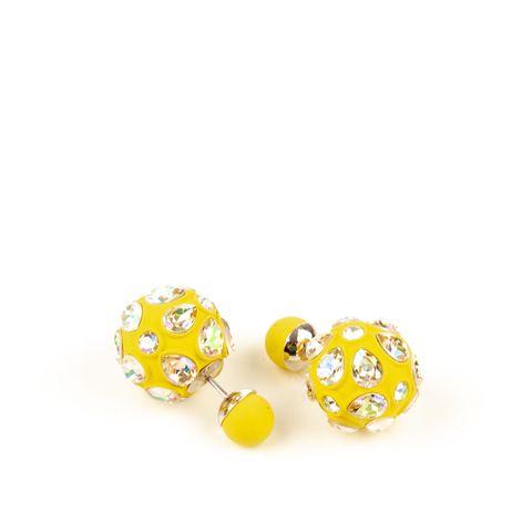 Dior crystal yellow stud earrings-1.jpg