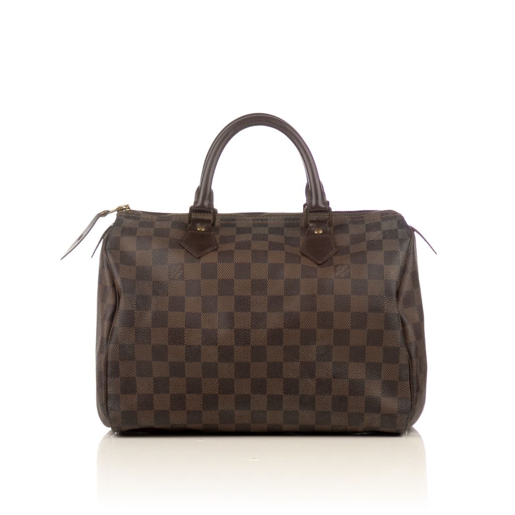 Louis Vuitton Damier Ebene Speedy 30 Brown Cloth ref.963704 - Joli