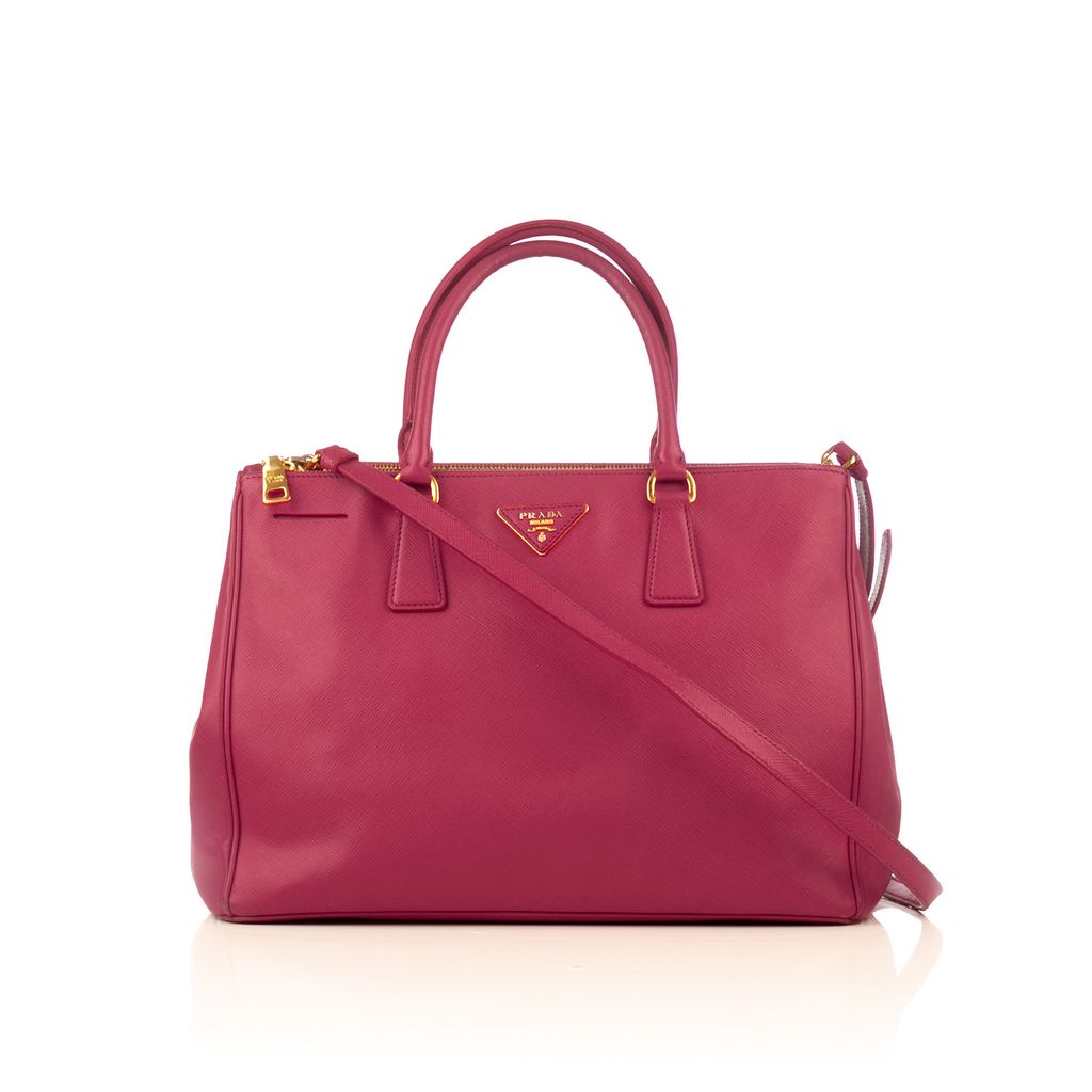 PRADA Pink Saffiano Leather Galleria Tote Bag – portluxe