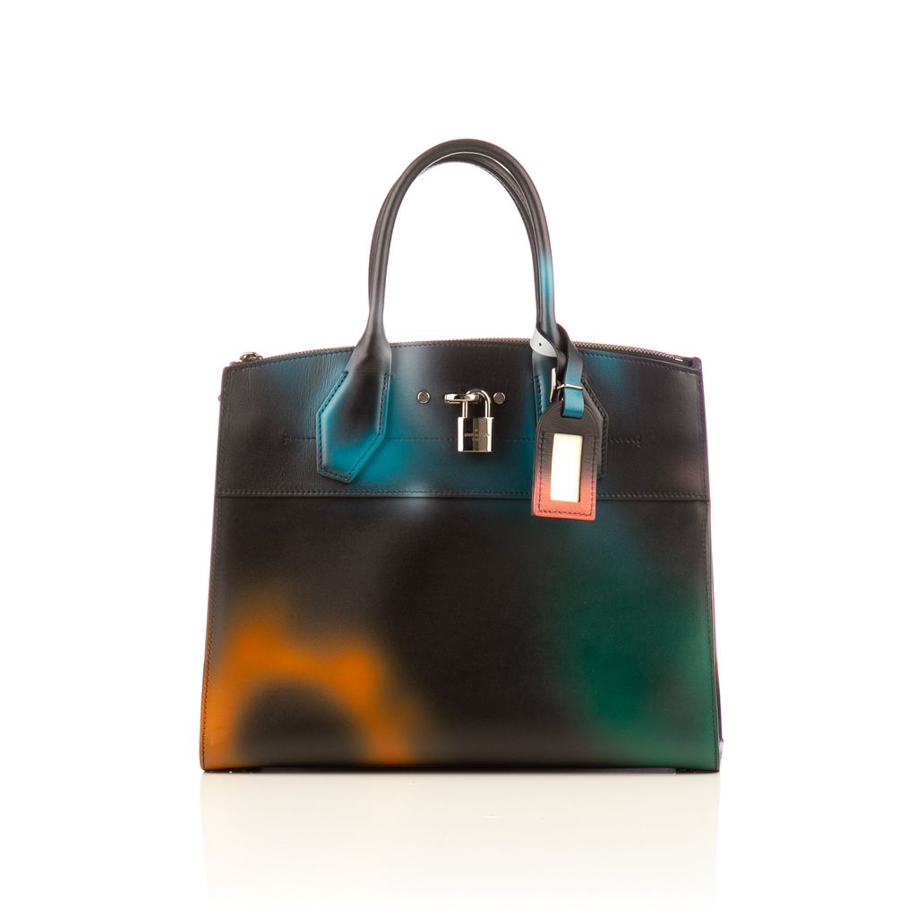 Louis Vuitton Mini City Steamer Black/Multicolor Leather Top