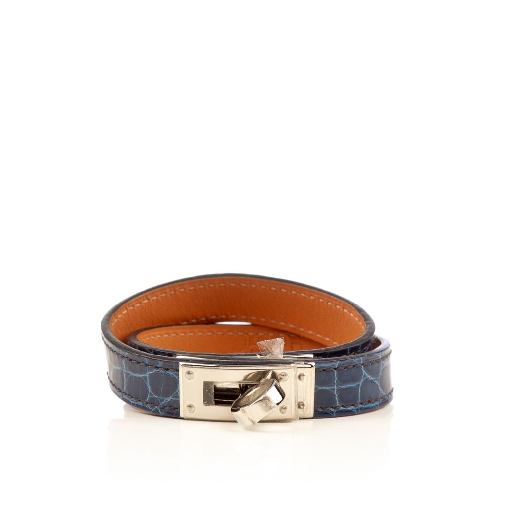 Hermes dark blue double Kelly croc bracelet-1.jpg