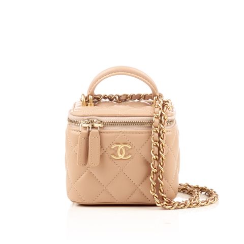 CHANEL CHAIN VANITY W/ TOP HANDLE