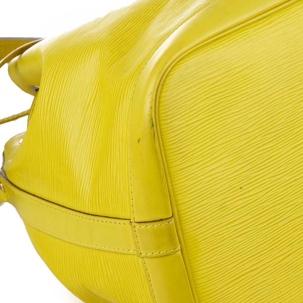 Sold at Auction: Louis Vuitton, Louis Vuitton Tassil Yellow Epi Leather  Petit Noe