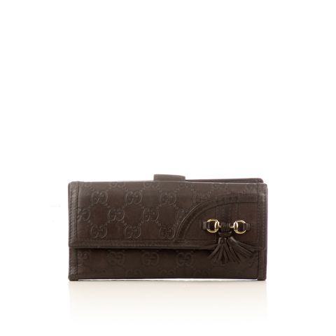 Gucci brown monogram wallet-1