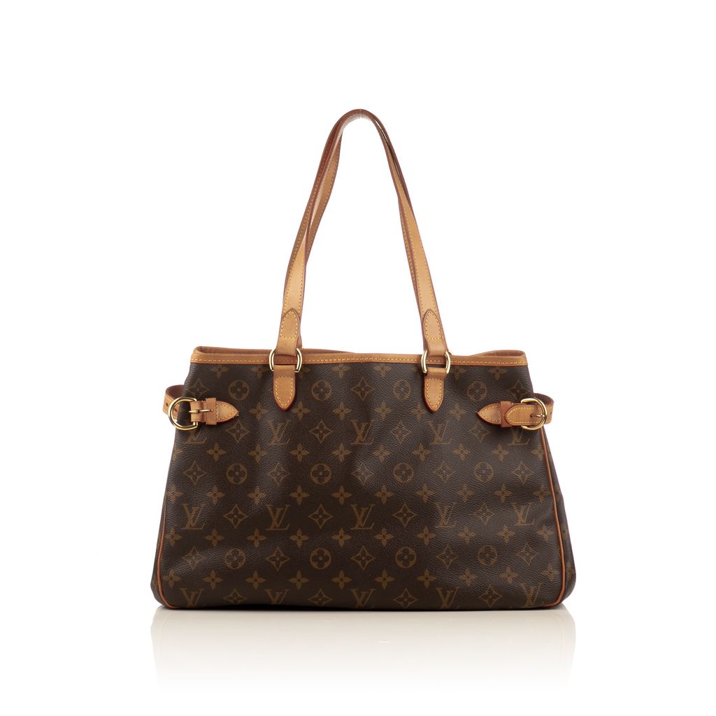 Louis Vuitton Monogram Batignolles Horizontal Shoulder Bag Medium Tote Brown