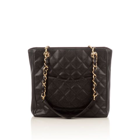 Chanel black shopper-2