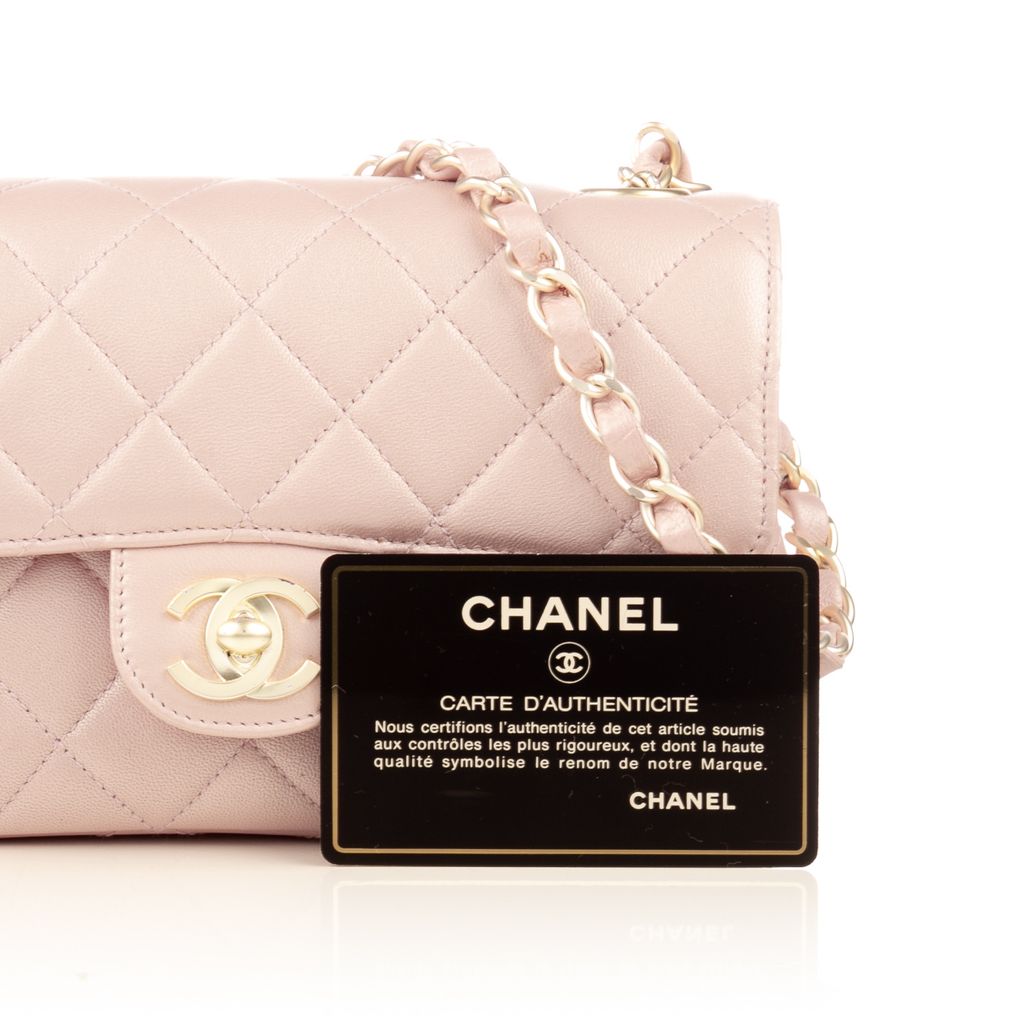 Chanel pearl pink mini flap-2