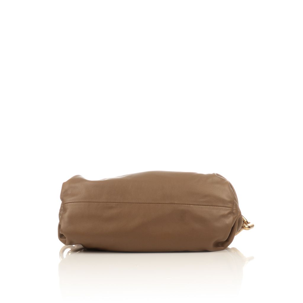 Bottega brown gold chain shoulder bag-3