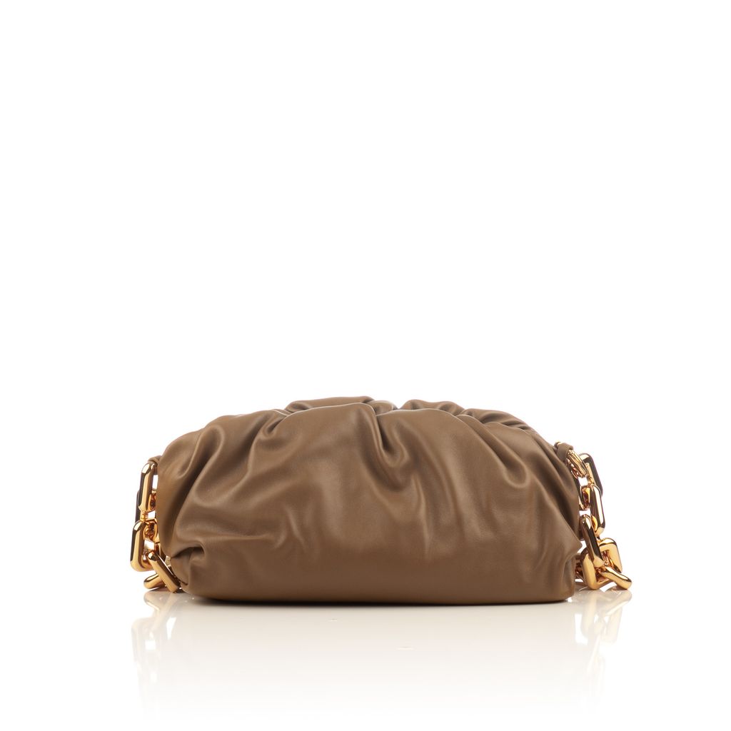 Bottega brown gold chain shoulder bag-2