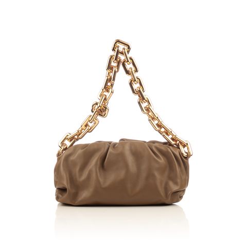 Bottega brown gold chain shoulder bag-1