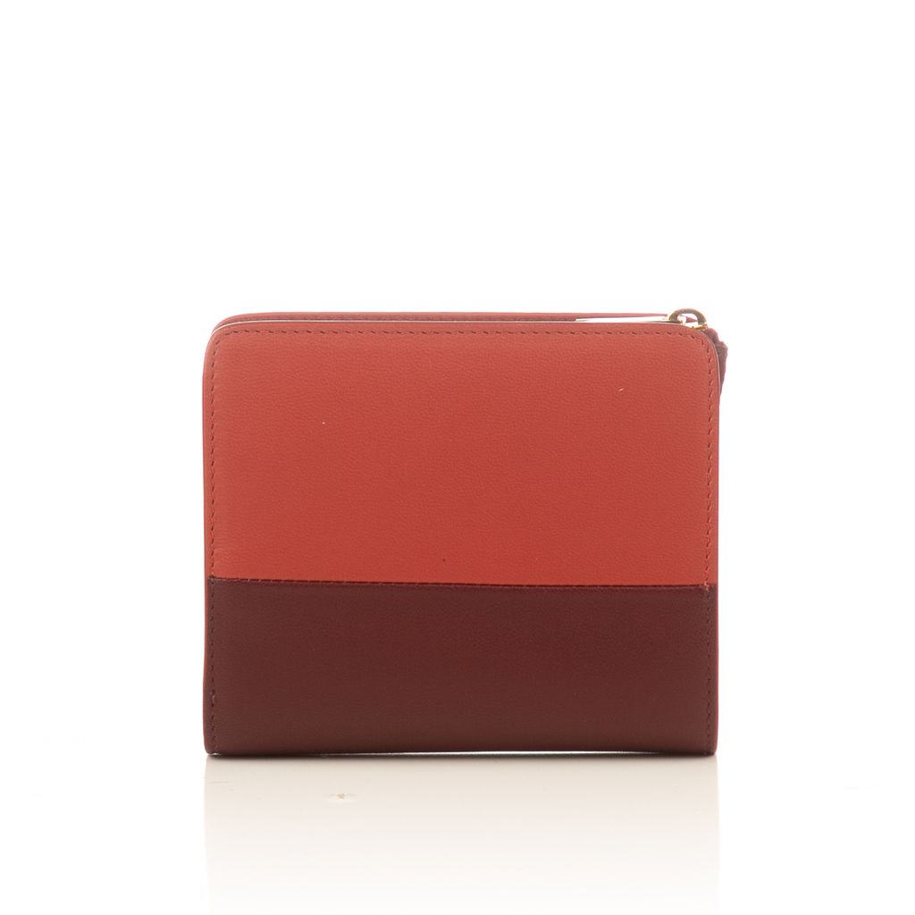 Celine coral colourblock wallet-2