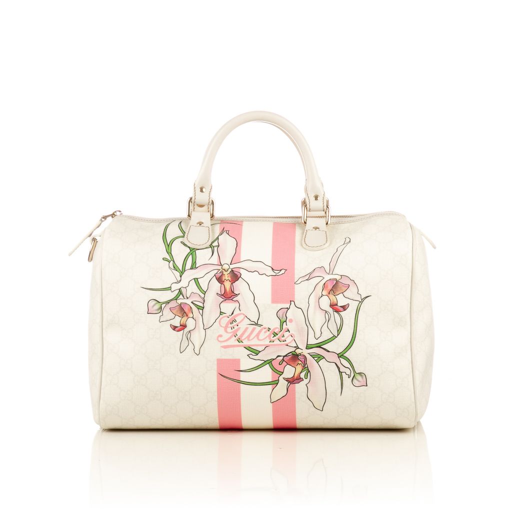 Gucci white mono bag-1