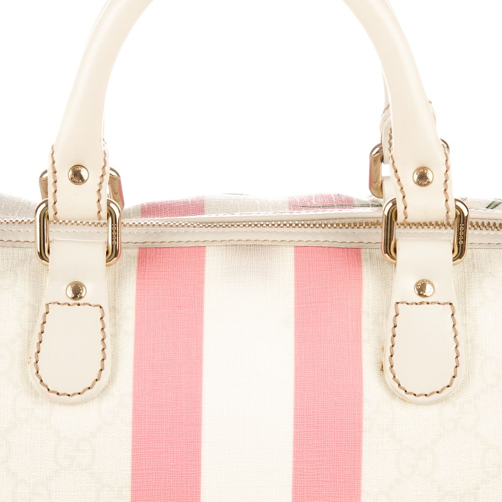 Gucci white mono bag-3