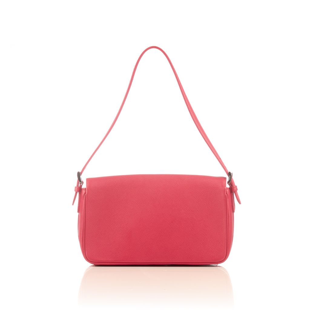 Prada pink flap shoulder bag-2