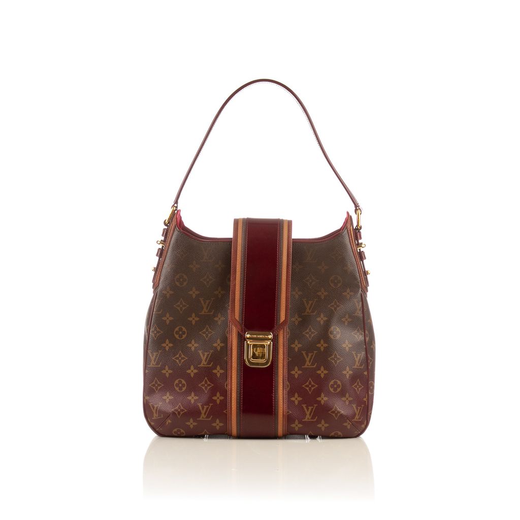 Louis Vuitton // Burgundy & Brown Monogram Mirage Musette Bag