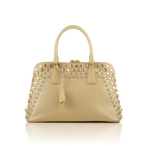 Prada beige saffiano studded-3