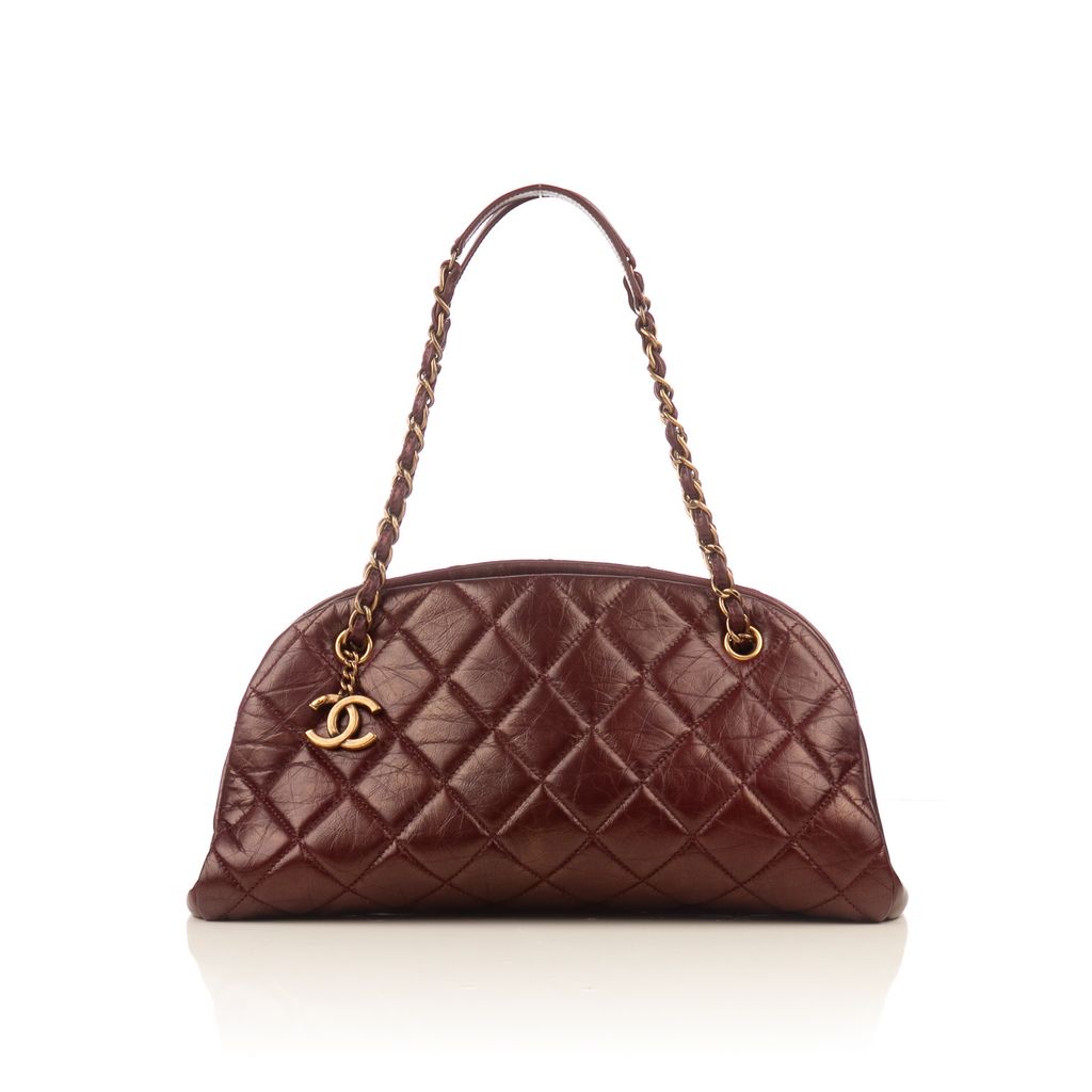 Chanel maroon bag-1