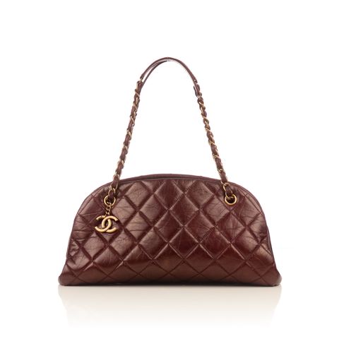 Chanel maroon bag-1