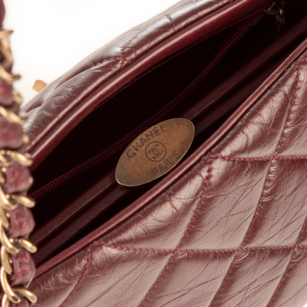 Chanel maroon bag-3