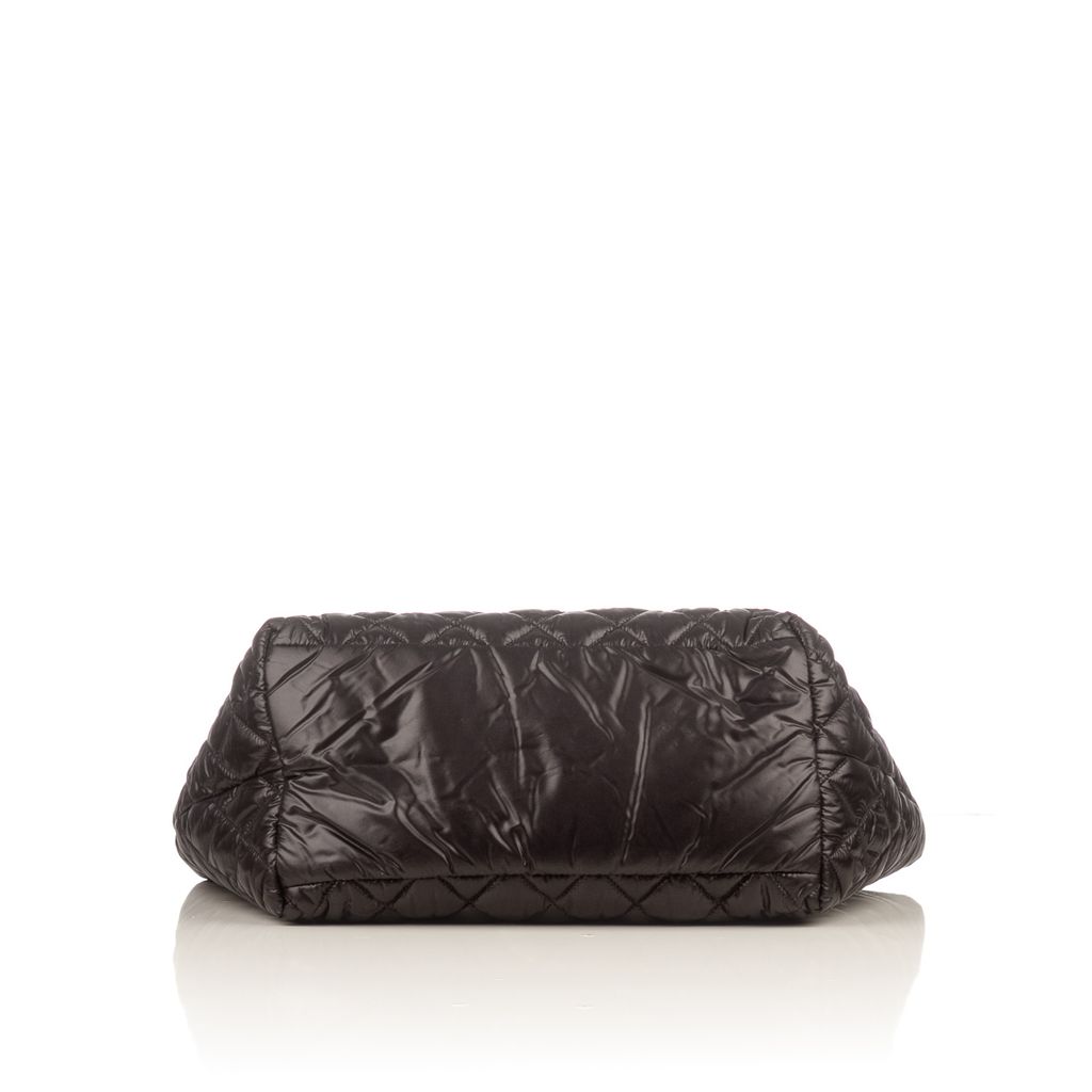 Chanel black quilted nylon tote-3-2