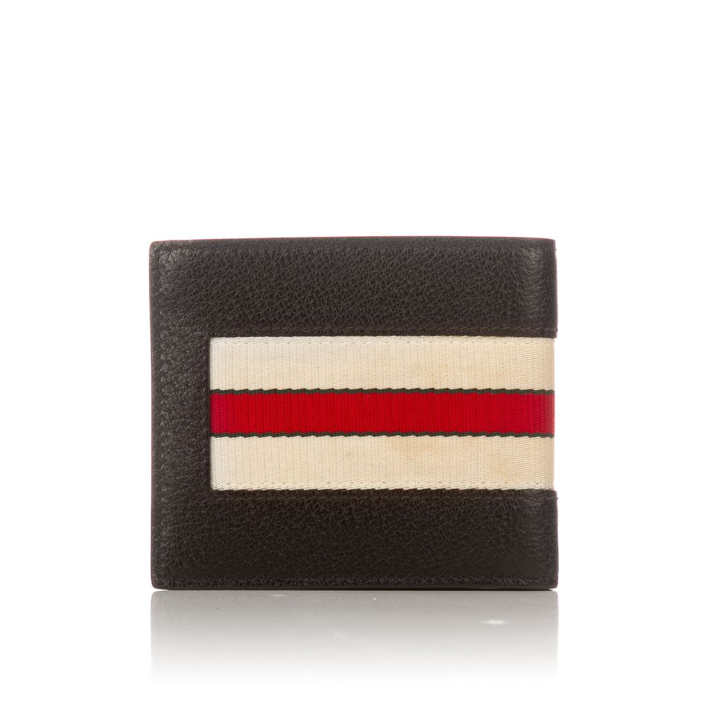 Gucci black and canvas wallet-2