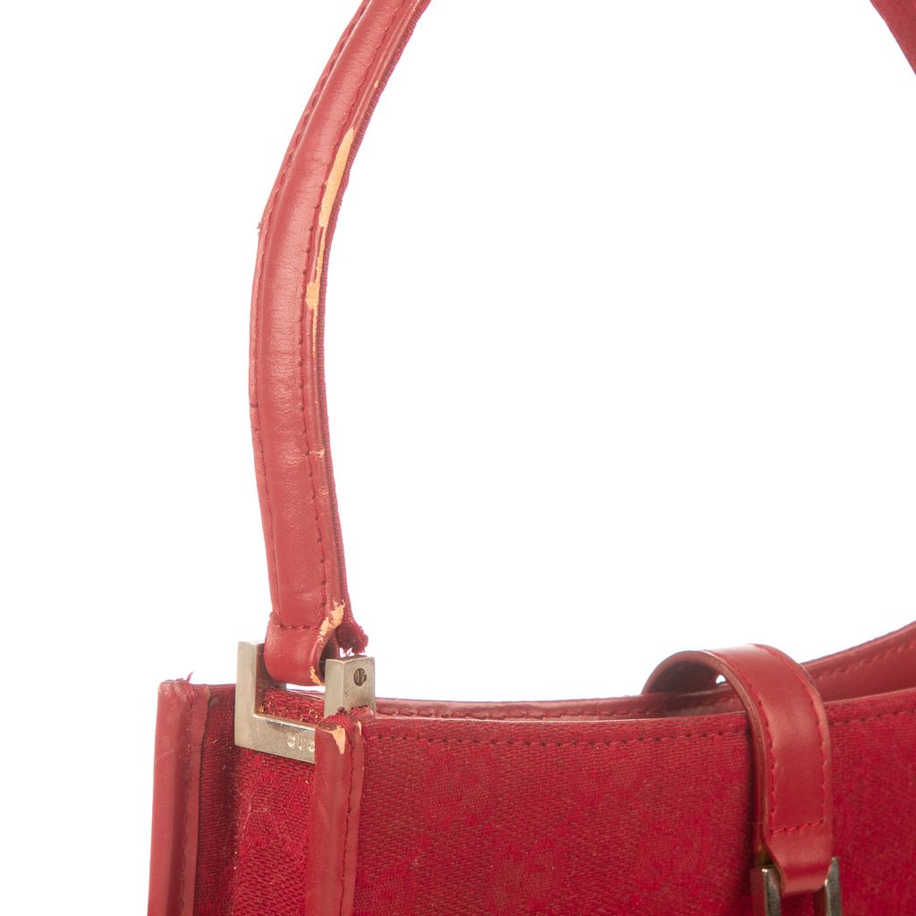 Gucci red mono shoulder bag-2