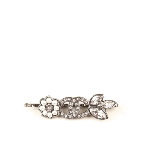Chanel crystal CC hair pin-1