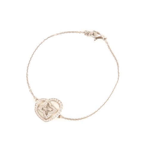 LV heart silver bracelet-2