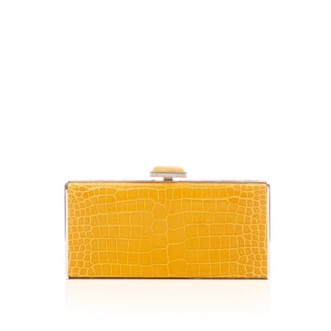 Judith Lieber yellow clutch-1