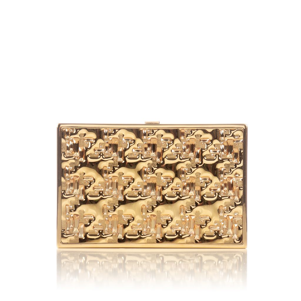 Judith Leiber gold clutch-1