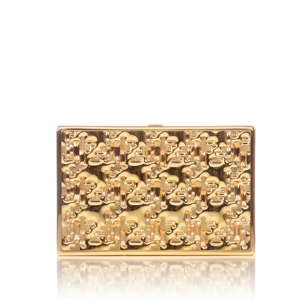 Judith Leiber gold clutch-2